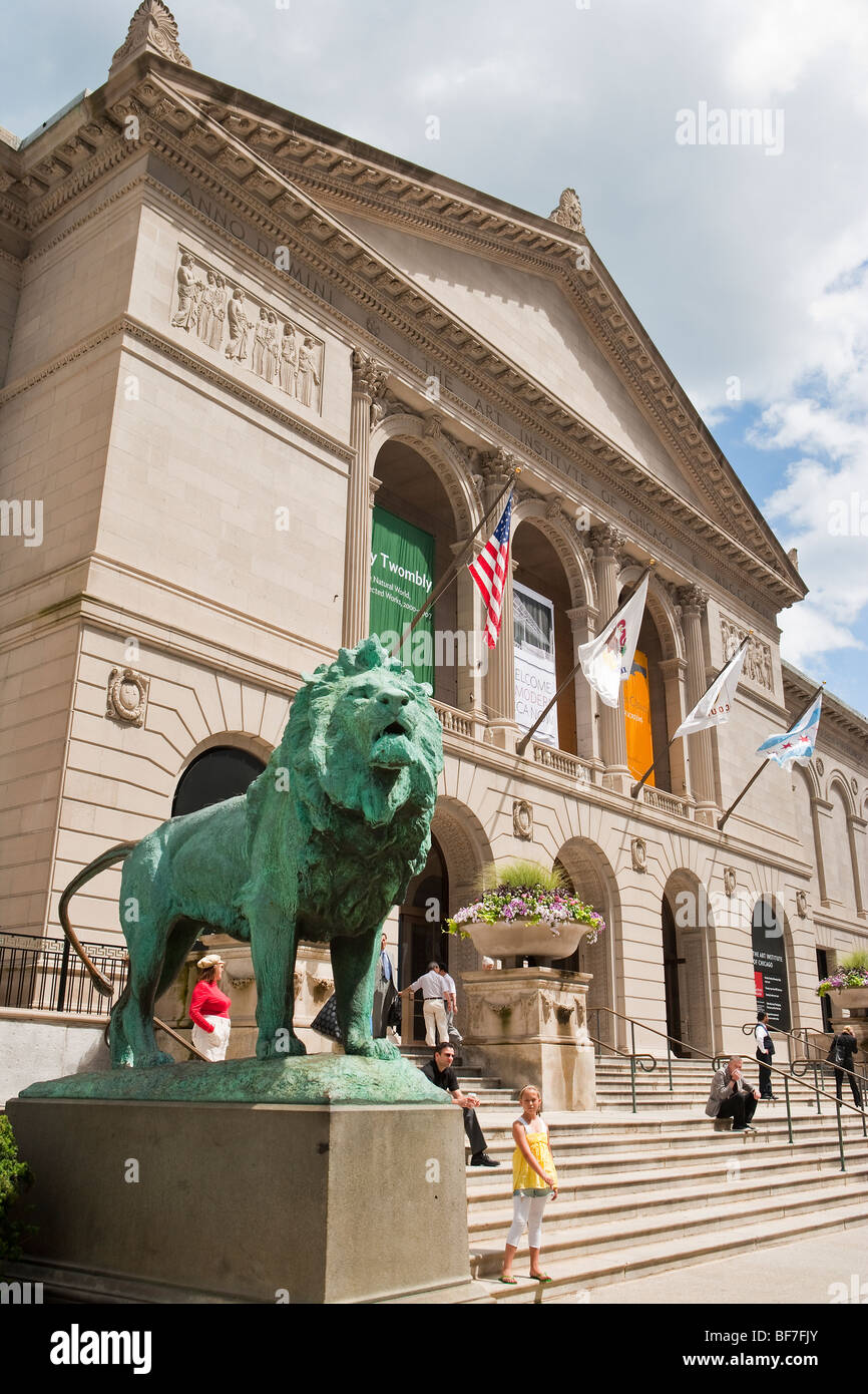 Art Institute of Chicago, Chicago, Illinois, Vereinigte Staaten von Amerika Stockfoto