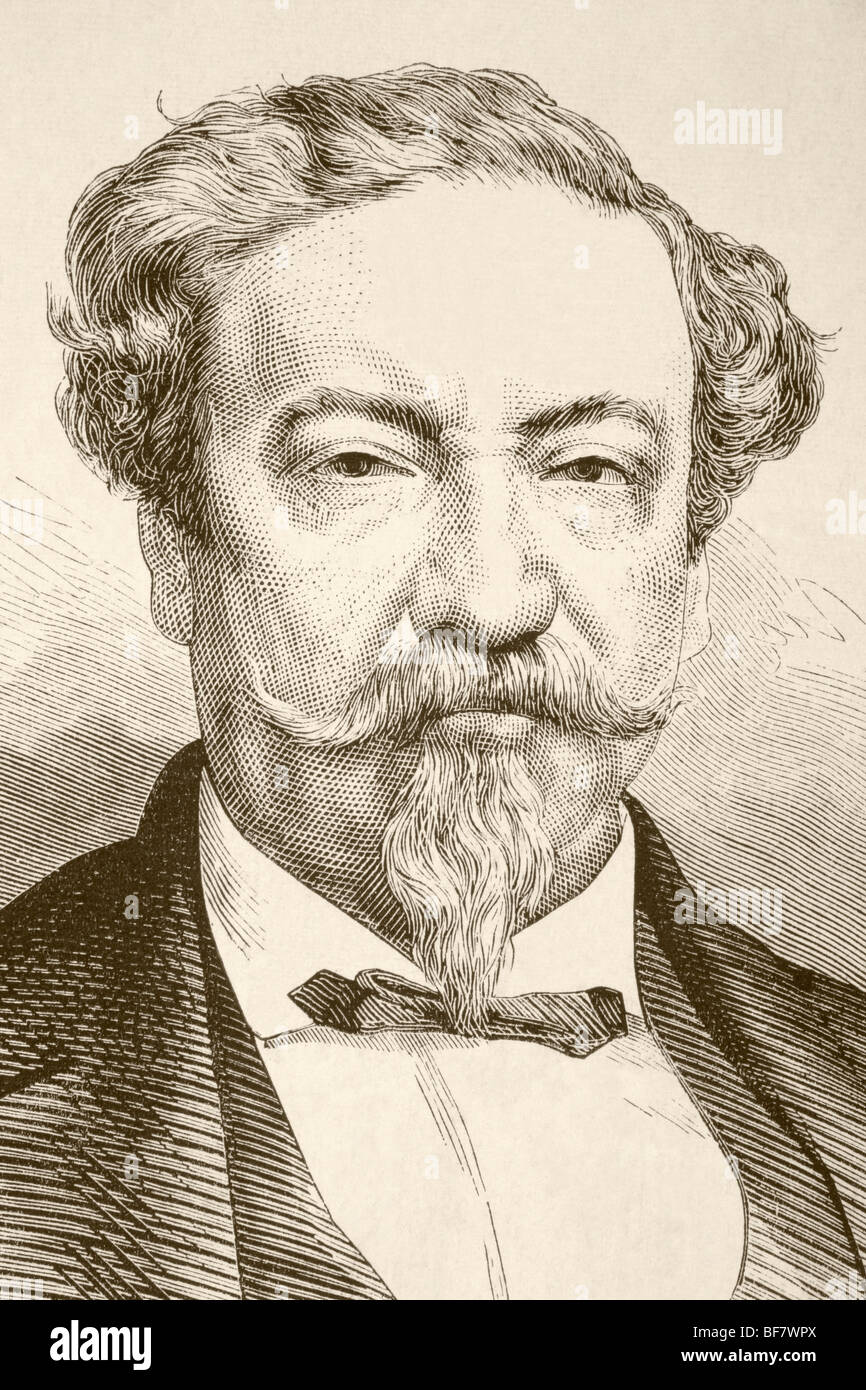 Lorenzo Montufar y Rivera, 1823 bis 1898, Ortsvorsteher zentralamerikanischen Staatsmann geboren. Stockfoto