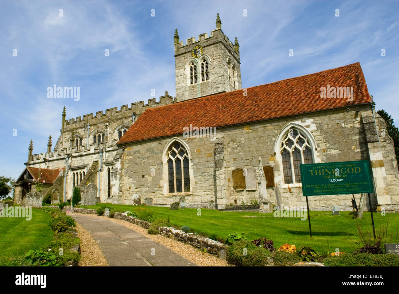 St. Peters Kirche Wootton Wawen Warwickshire Stockfoto