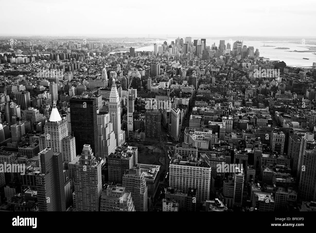 Blick vom Empire State Building, Manhattan, New York City, USA Stockfoto