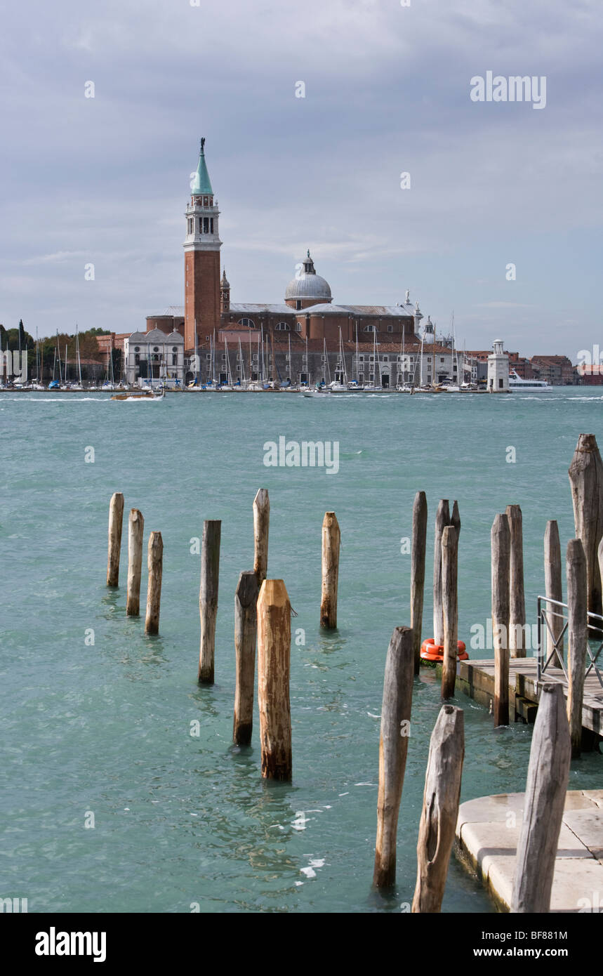 Blick über den Canale di San Marco, San Giorgio Maggiore, Venedig Stockfoto Blick über den Canale di San Marco, San Giorgio Maggiore, Venedig Stockfoto
