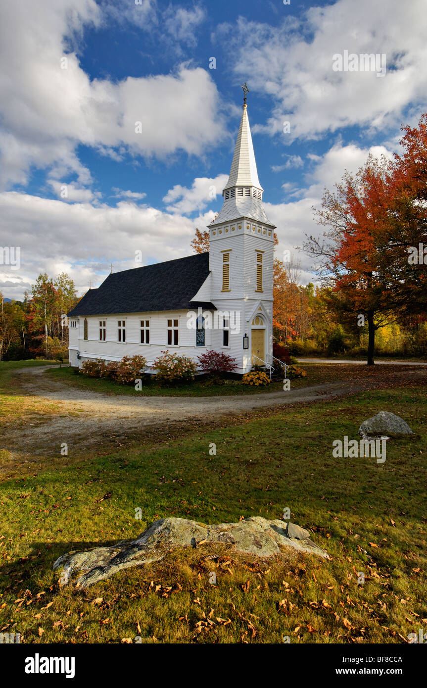 St. Matthews Episcopal Church in Sugar Hill, New Hampshire Stockfoto