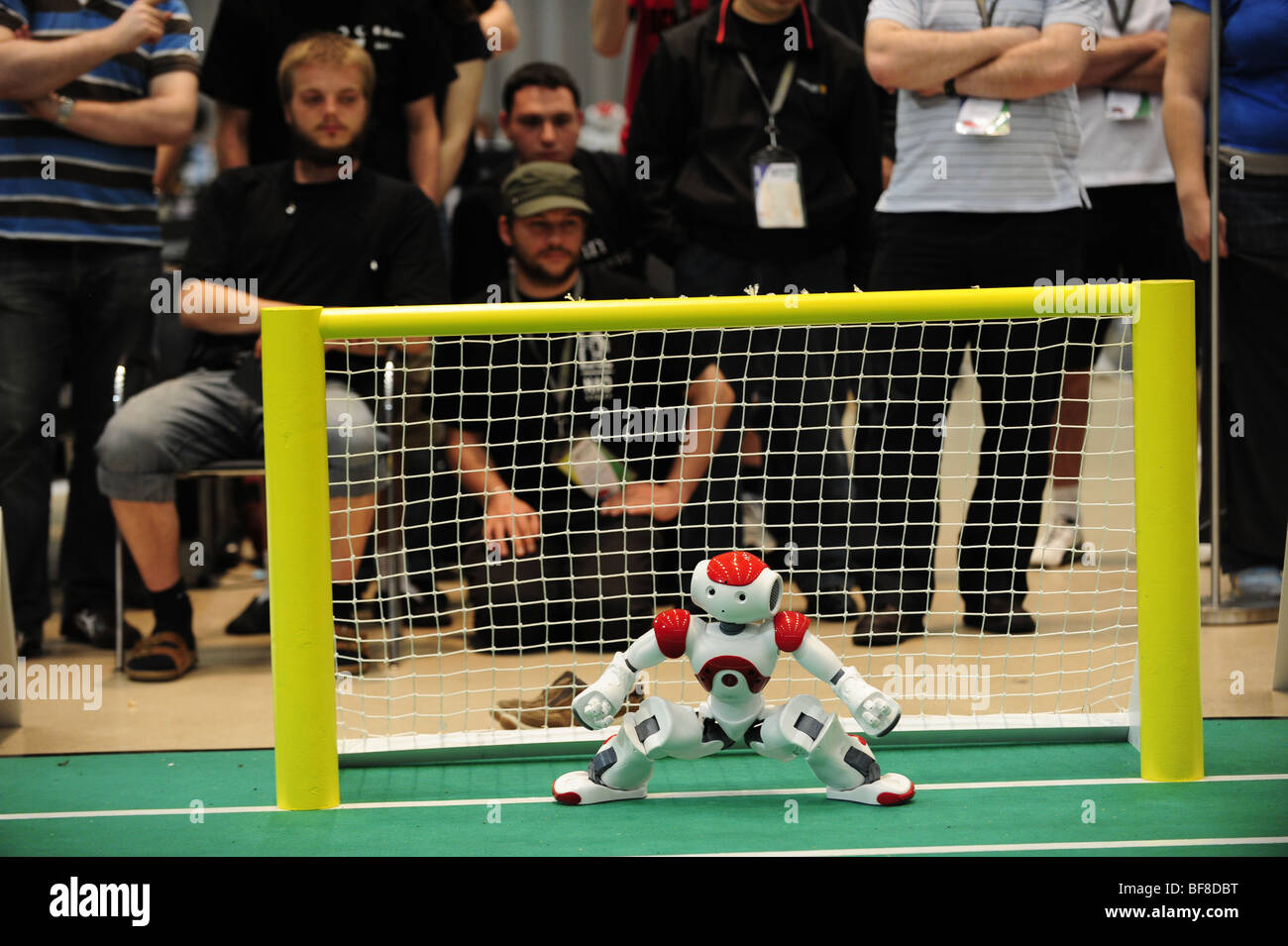 RoboCup 2009, Graz, Roboter-Weltmeisterschaft, Robotik, Humanoid, Nao-Roboter Stockfoto