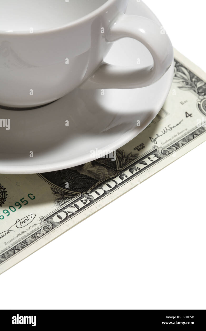 ein Dollar Trinkgeld Stockfoto