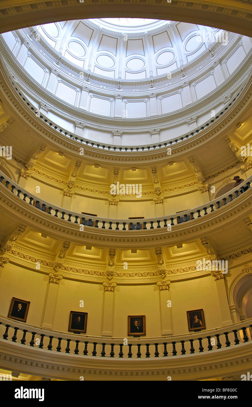 Texas State Capitol Gebäudeinnenraum, Austin, Texas Stockfoto