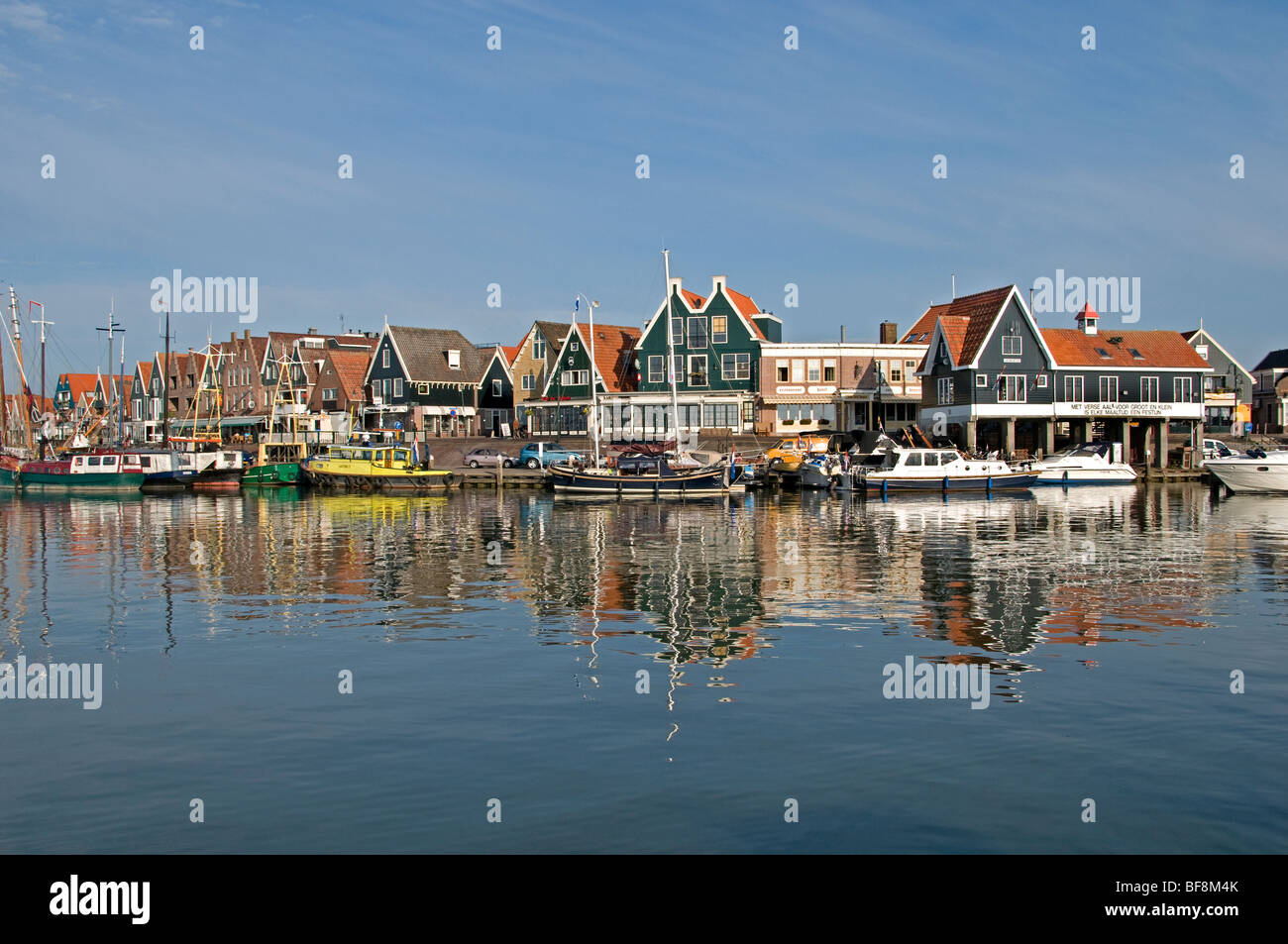 Volendam Holland Niederlande Angeln niederländischen Hafen Hafen IJsselmeer Stockfoto