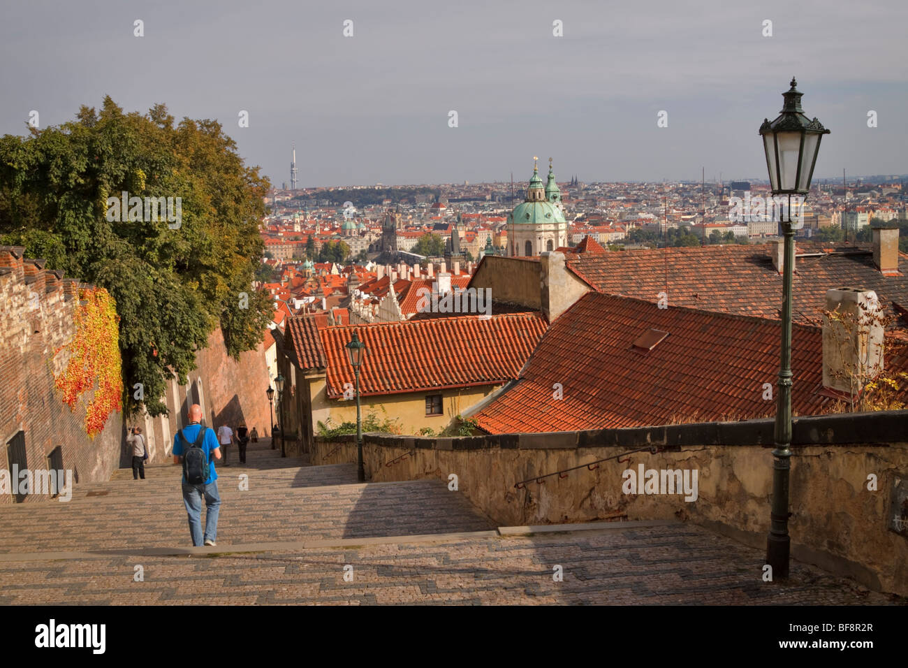 Alten Schlosstreppe, Prag, Tschechische Republik Stockfoto