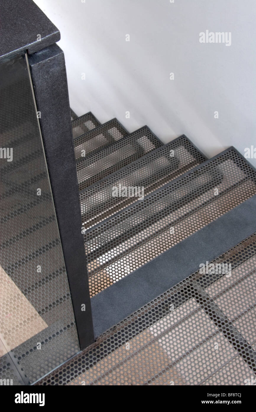 Detail der Treppe in modernes apartment Stockfoto