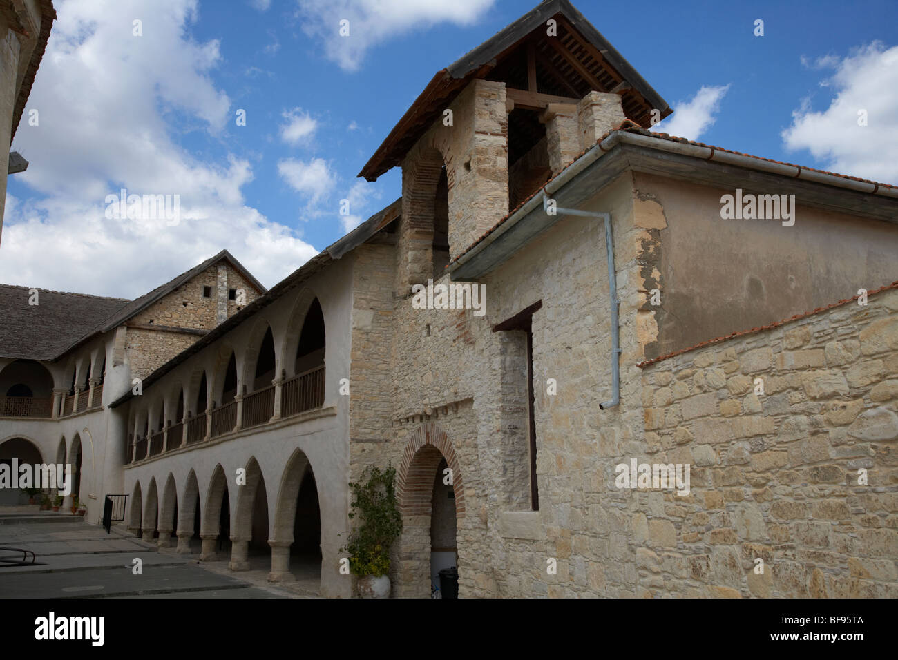 Kloster Timios Stavros zum Heiligen Kreuz in Omodos Dorf Troodos Wein Region Republik Zypern Europa Stockfoto