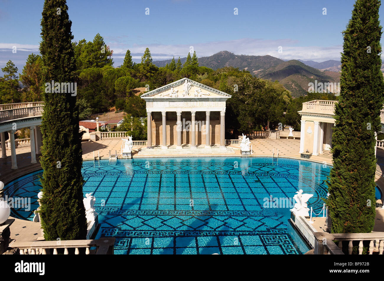 Neptune Pool im Hearst Castle, San Simeon, Kalifornien, USA Stockfoto