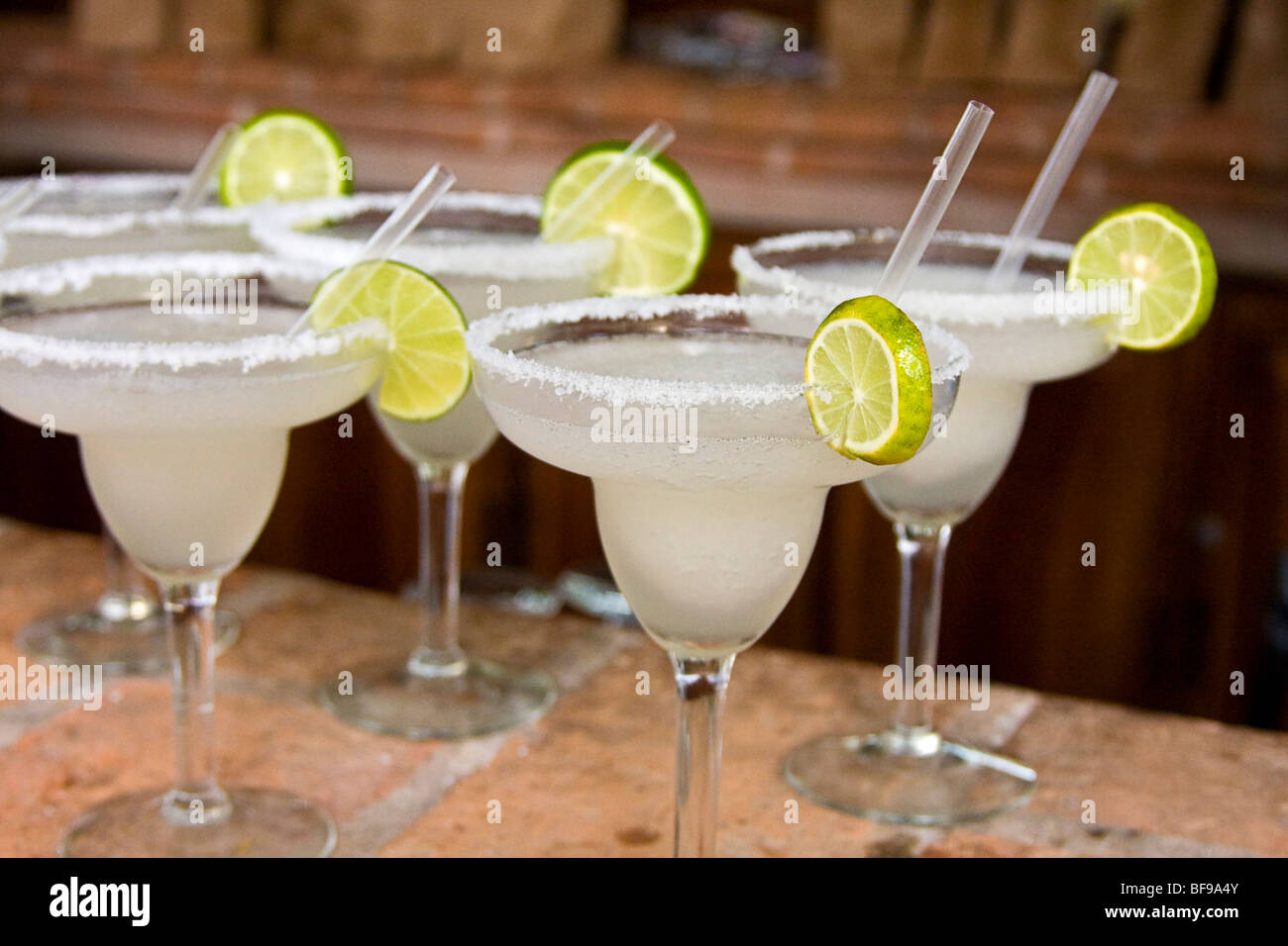Margarita Getränk mit Tequila. Mexiko Stockfoto