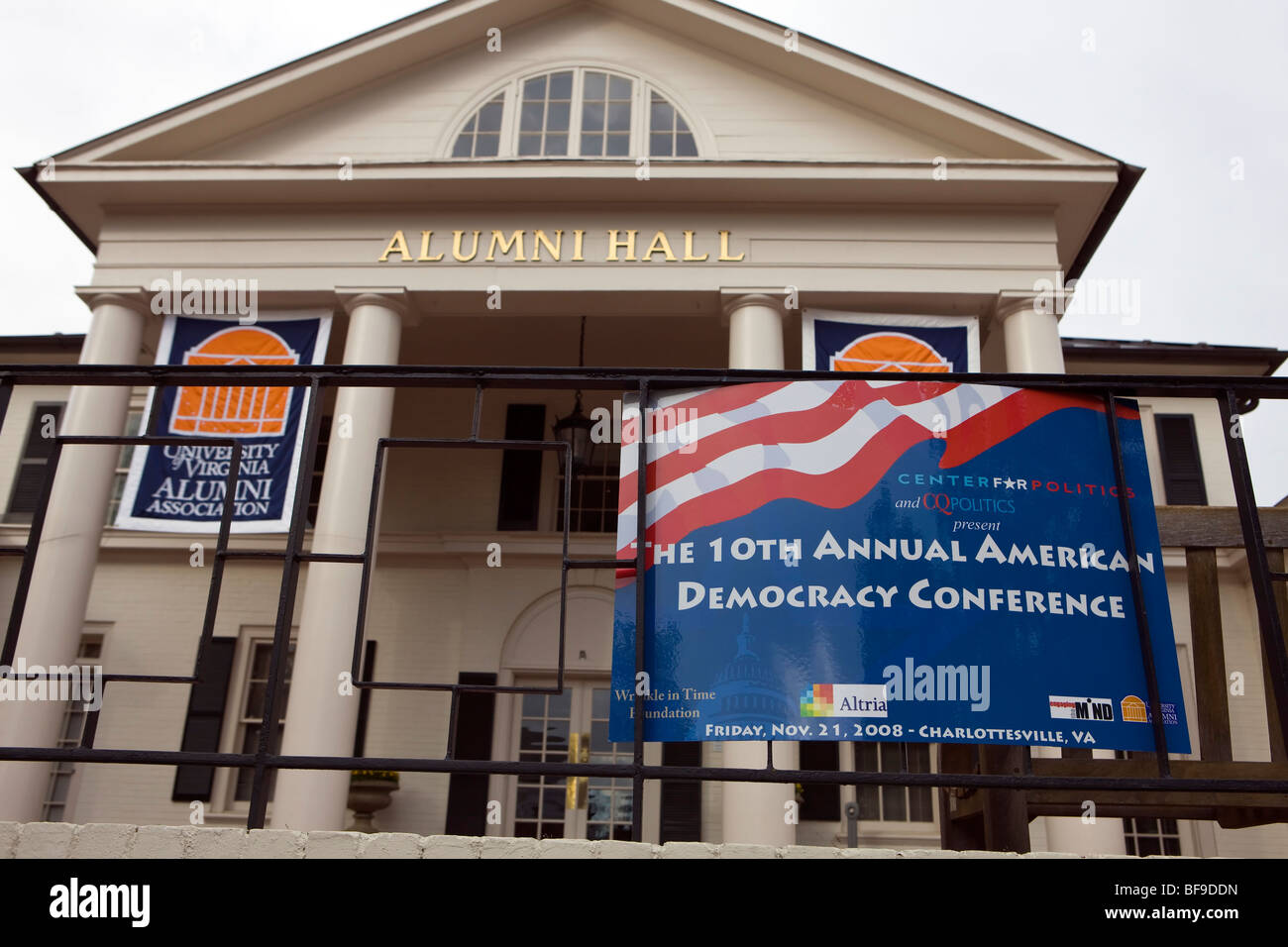 Alumni Hall University of Virginia Charlottesville, VA, Vereinigte Staaten von Amerika Stockfoto