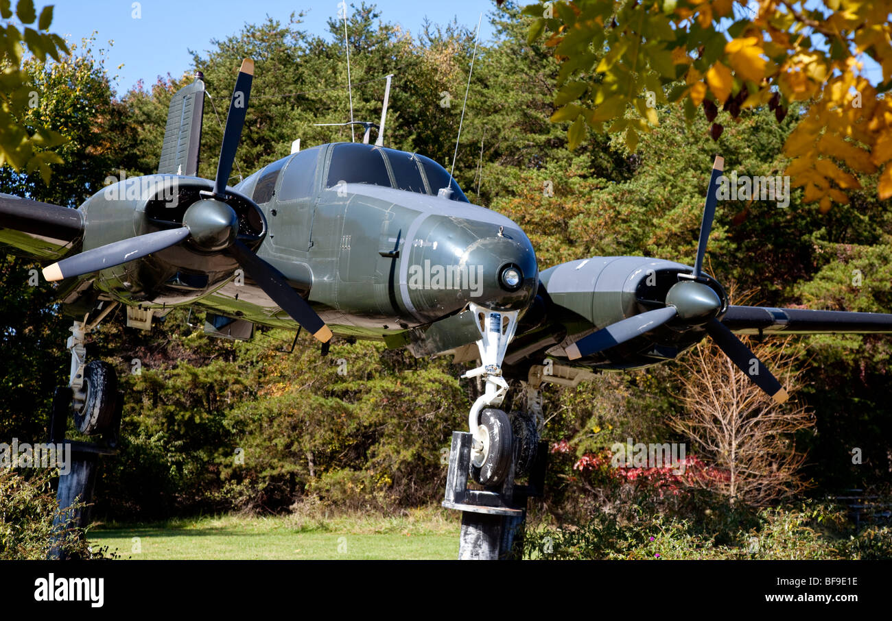 National Cryptologic Museum von NSA Maryland Flugzeug statische Anzeige laufen Stockfoto