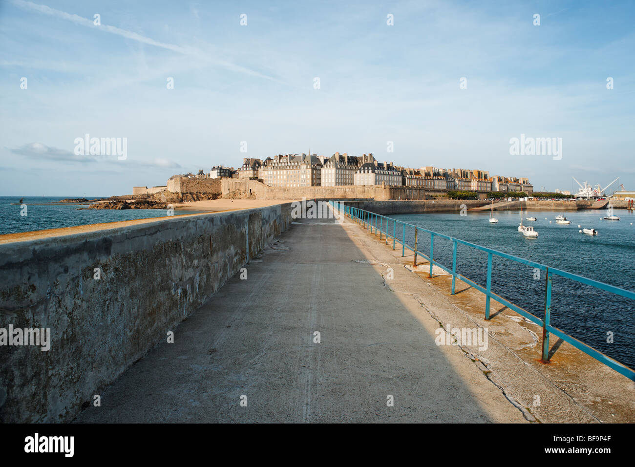 Blick auf Saint-Malo, Frankreich. Stockfoto