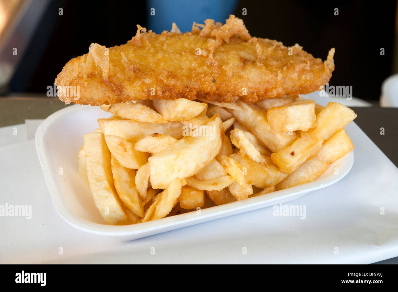 Fisch und Chips, Großbritannien Stockfoto