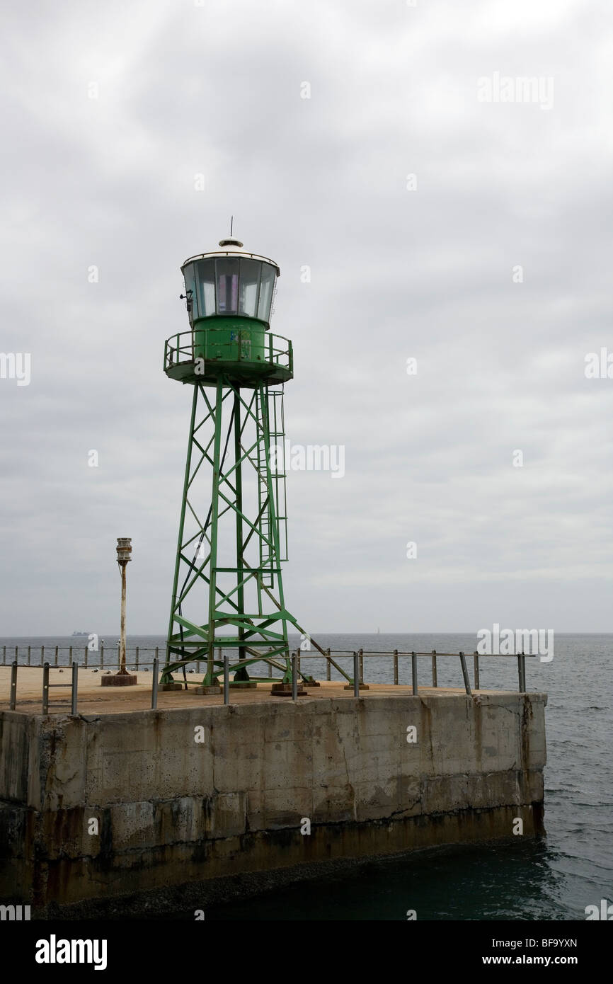 Hafen helle Leuchtfeuer Stockfoto