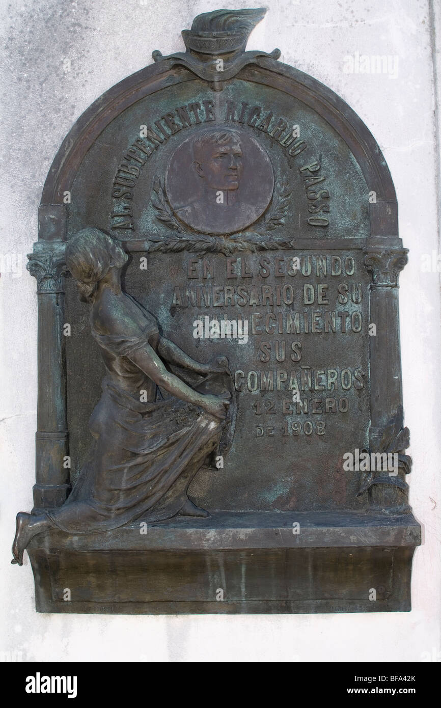 Friedhof La Recoleta, Buenos Aires, Argentinien Stockfoto