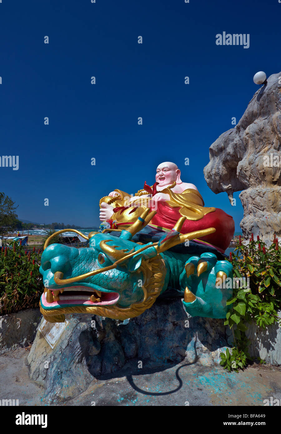 Buddha-Statue Thailand. Der buddhistische Tempel Khao Tao, Hua hin, S.E. Asia Stockfoto
