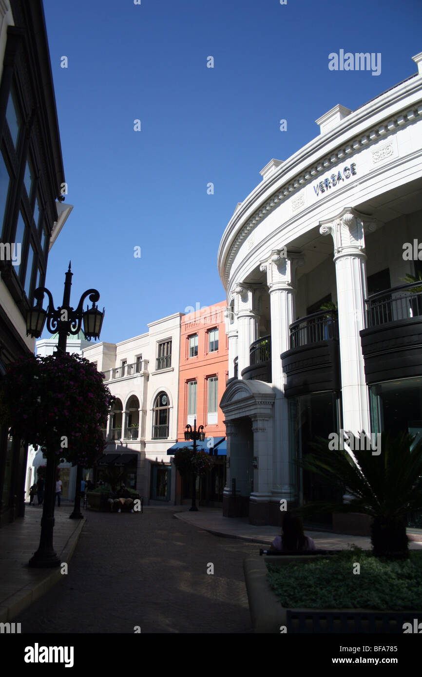 Rodeo Drive, Beverly Hills, Kalifornien Stockfoto