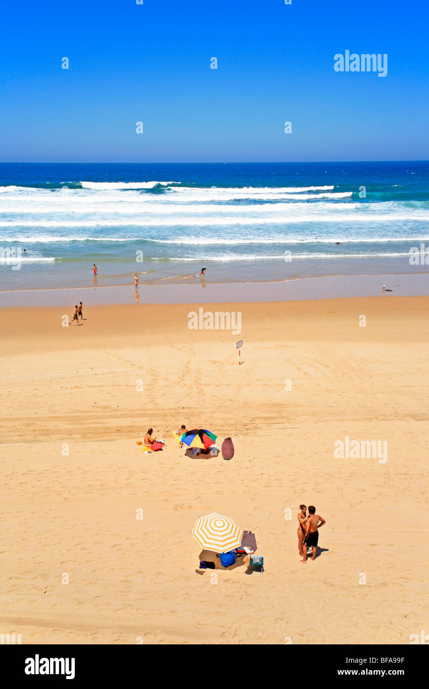 Vale de Figueira Beach, Costa Dourada, Atlantikküste, Portugal Stockfoto