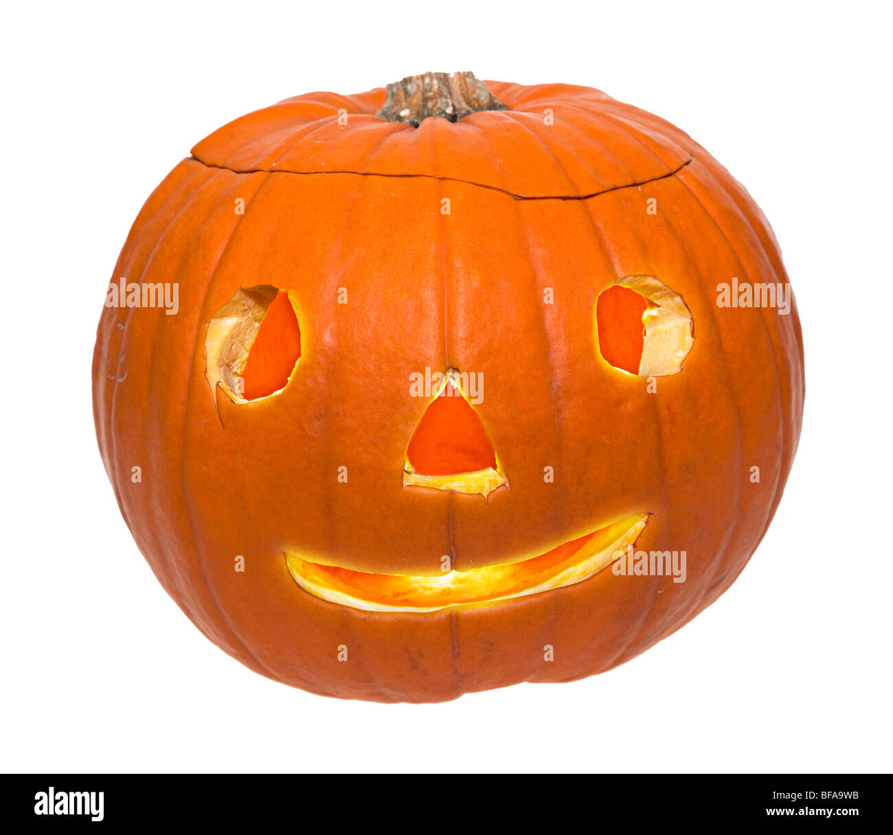 Geschnitzte Kürbis für Halloween UK Stockfoto