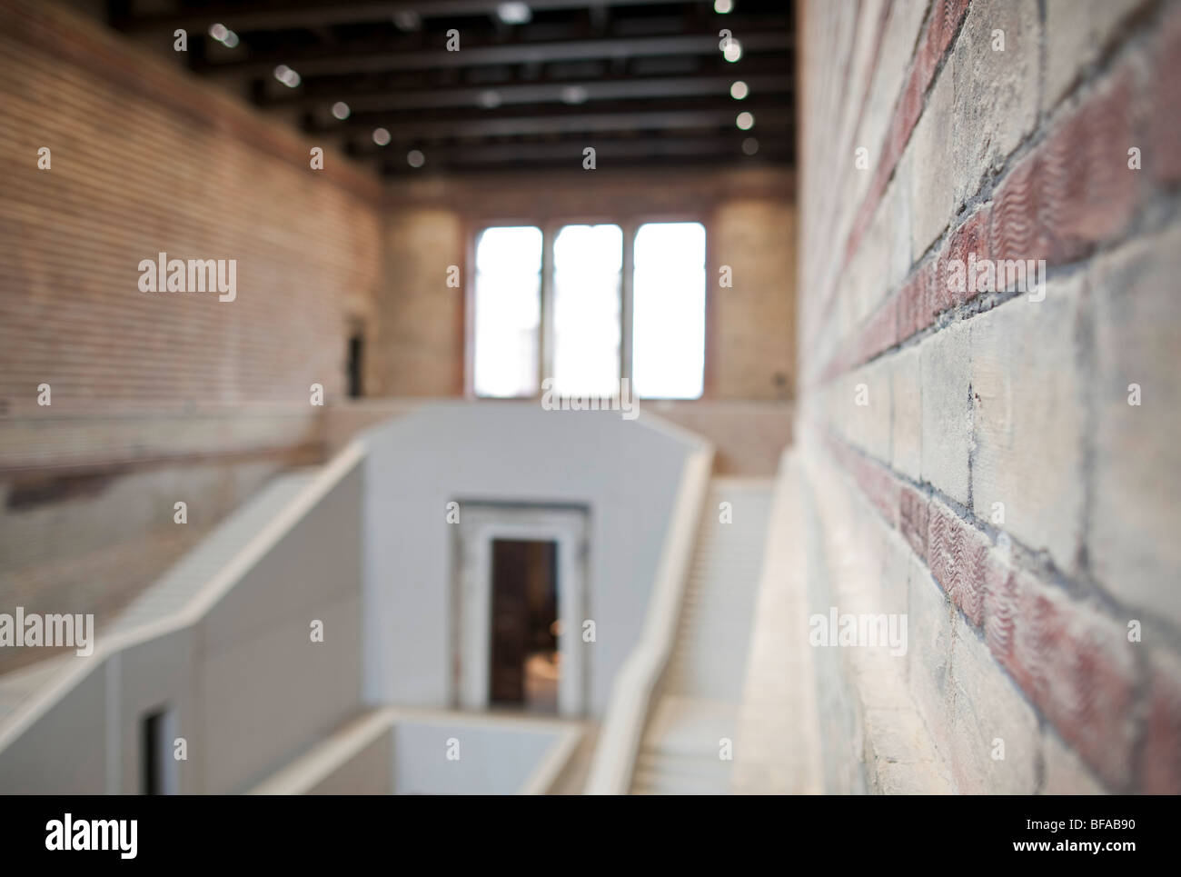 Treppenhaus - neues Museum in Berlin Deutschland Stockfoto