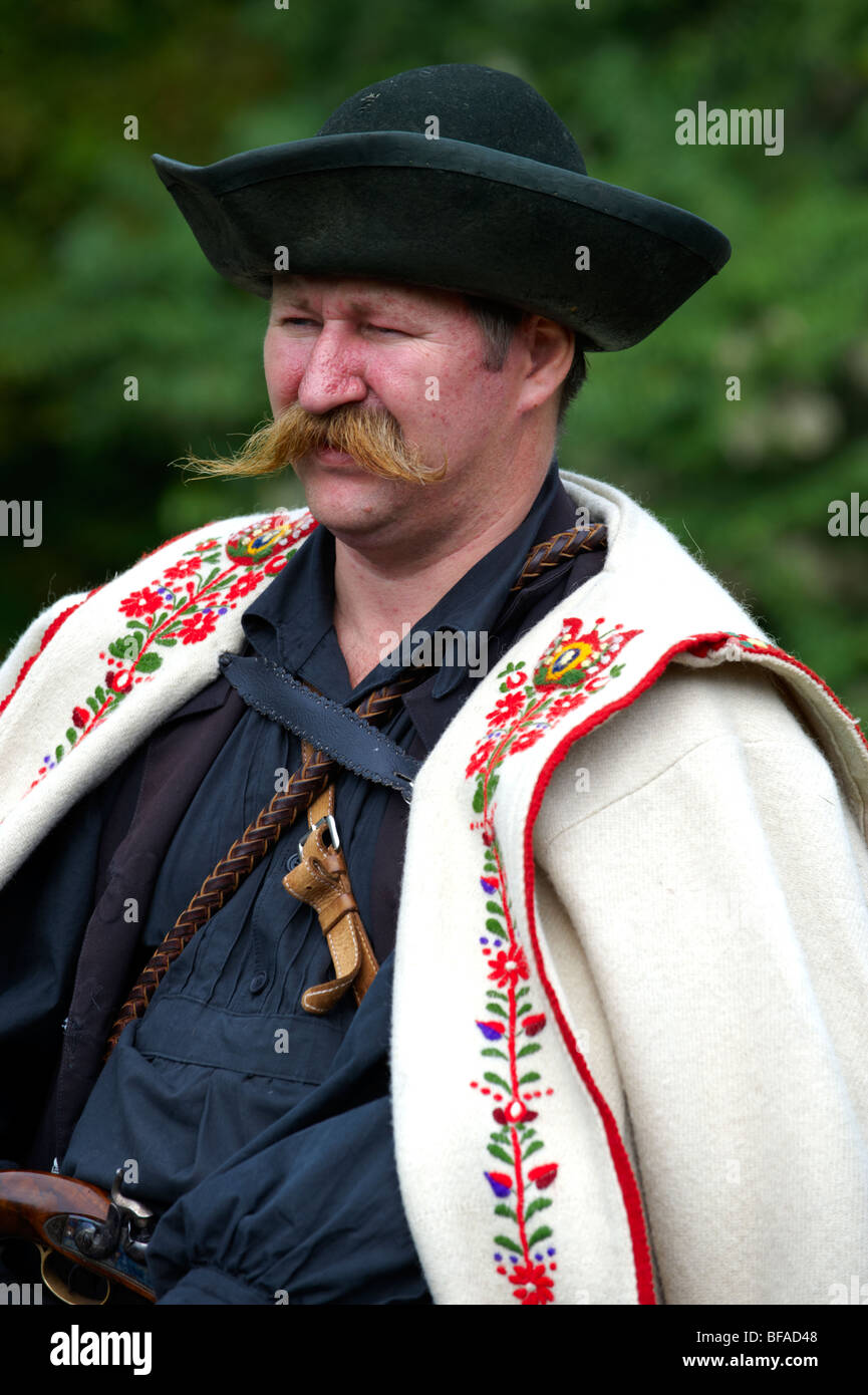 Menschen Sie in ungarische Tracht - jährliche Weinfest (Szuret Fesztival) - Badacsony - Balaton - Ungarn Stockfoto