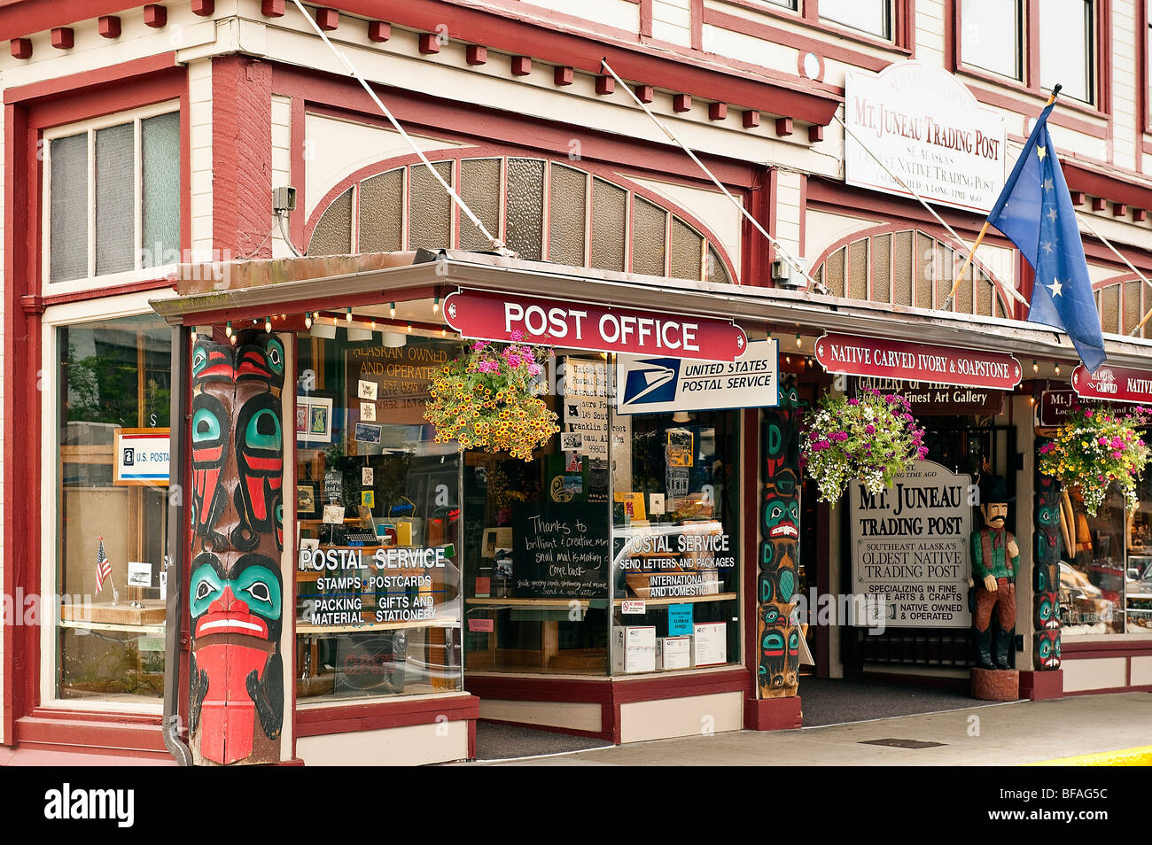 Die Innenstadt von Juneau, Alaska, USA Stockfoto