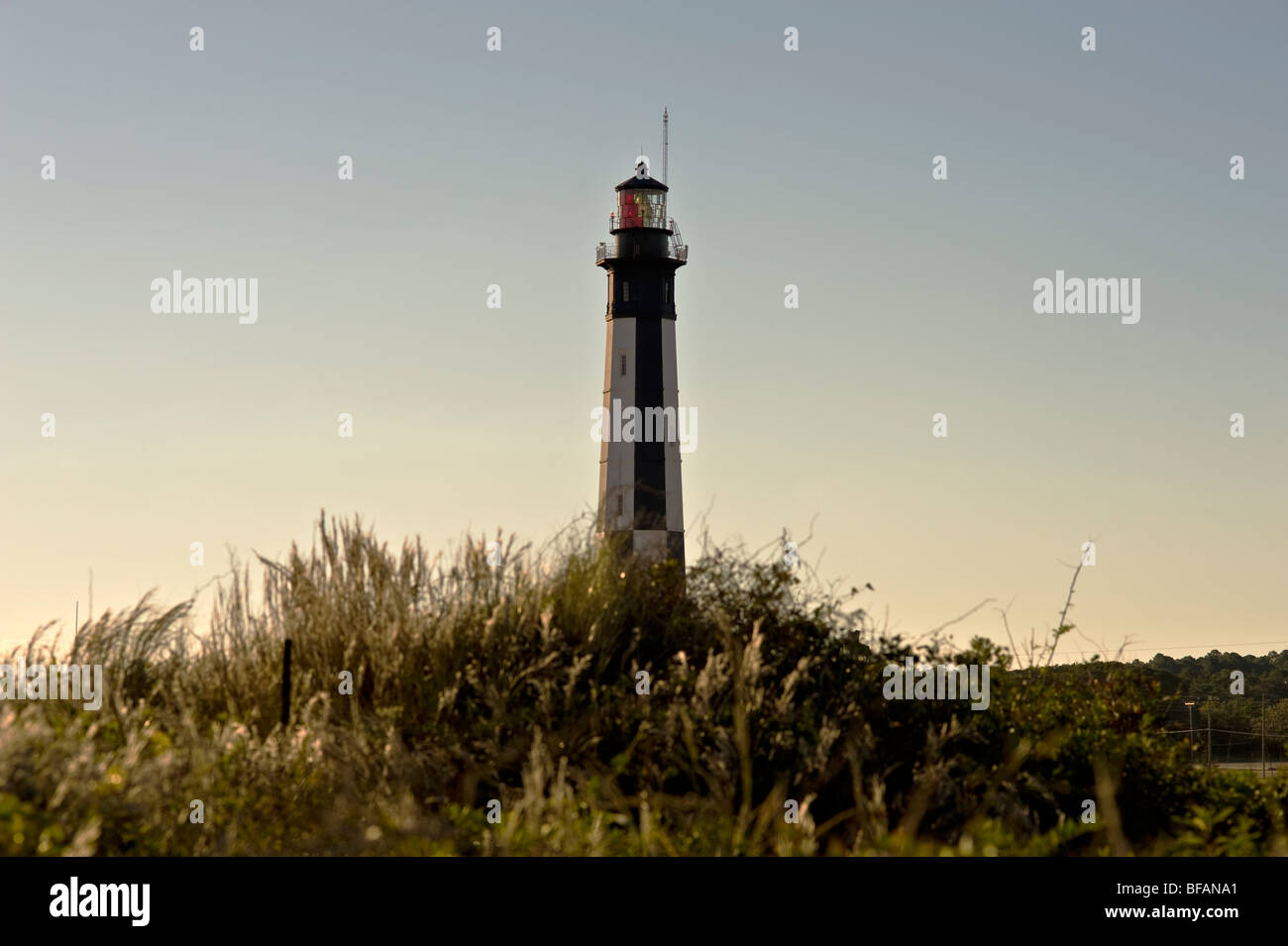 Cape Henry Leuchtturm im frühen Morgenlicht Stockfoto