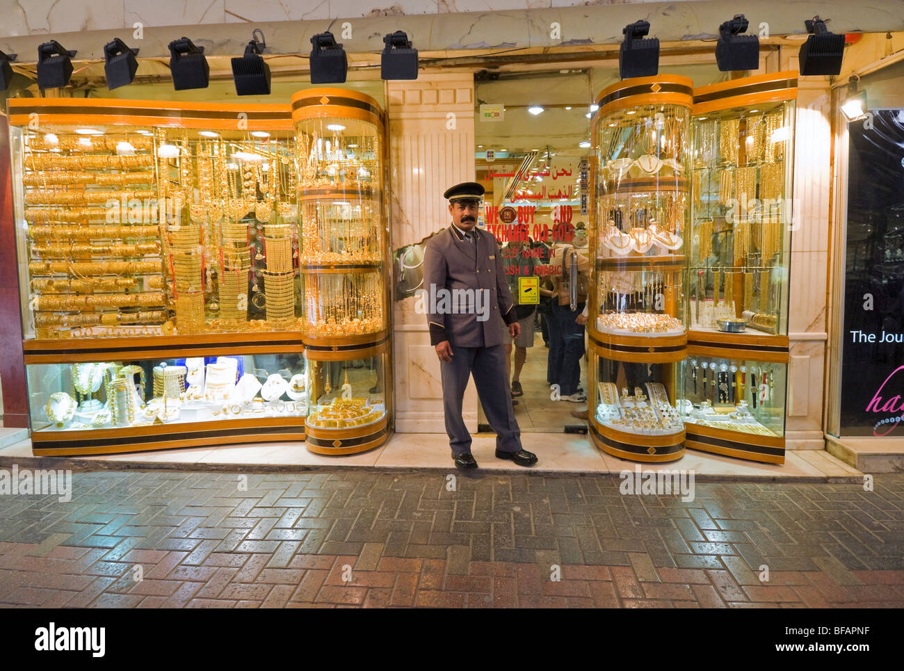 Goldmarkt Deira Dubai Stockfoto