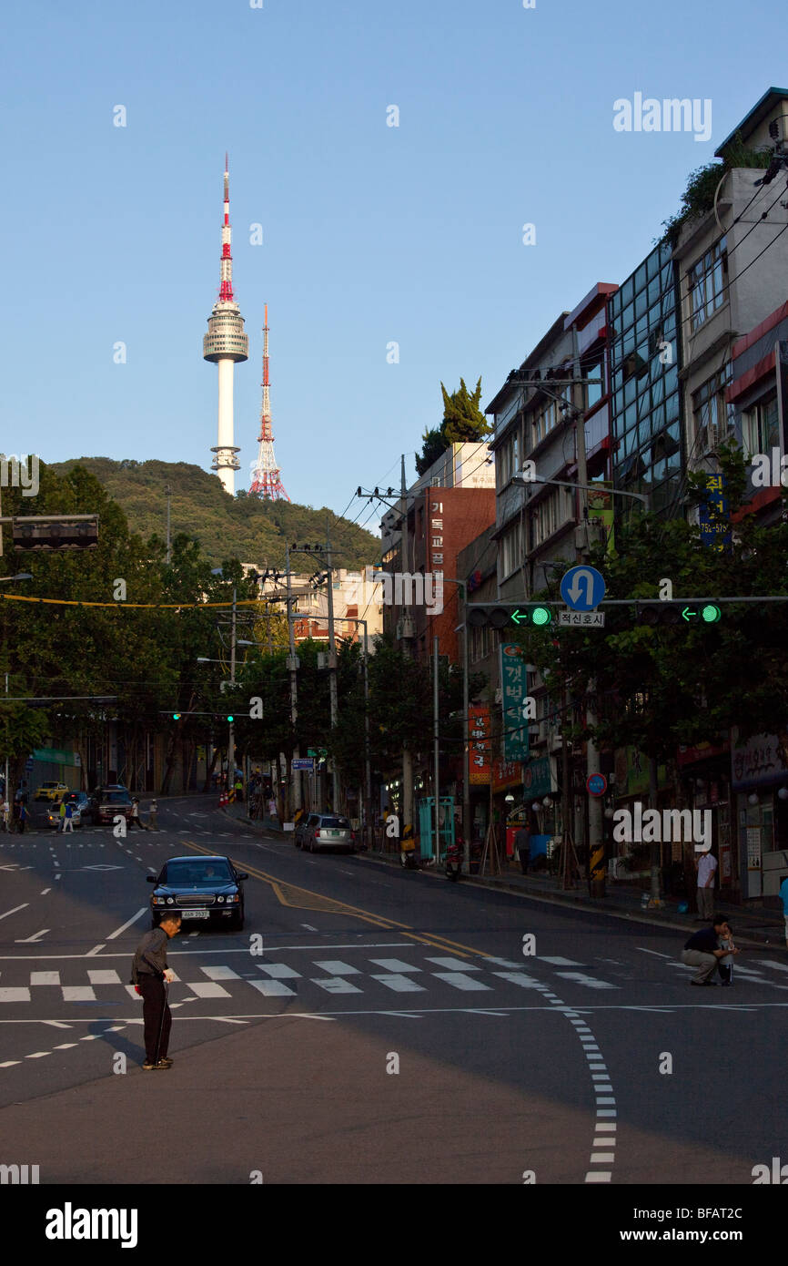 N Seoul Tower in Seoul Südkorea Stockfoto
