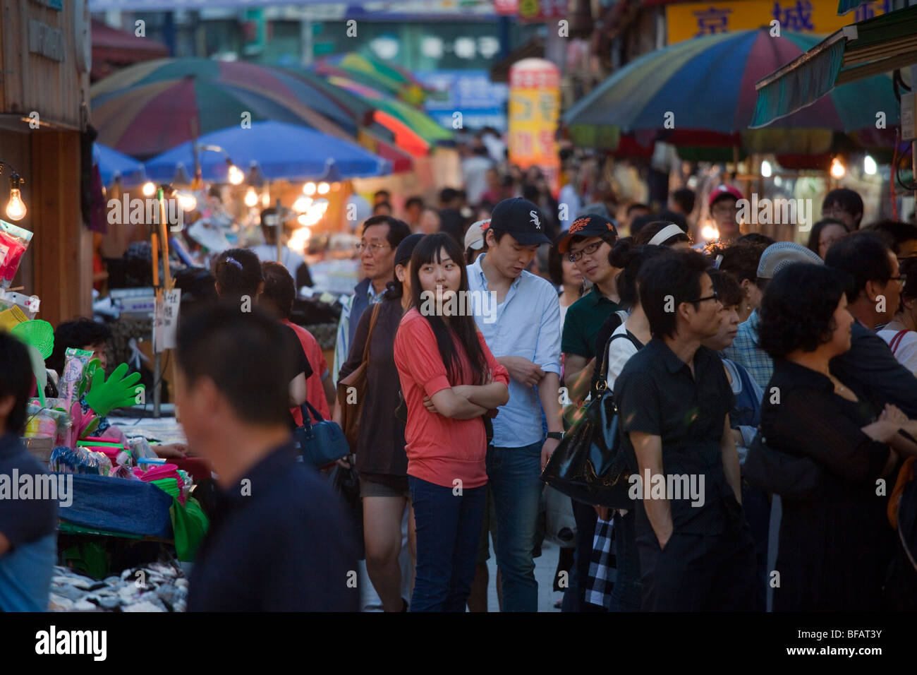 Namdemun kommerziellen Markt in Seoul Südkorea Stockfoto