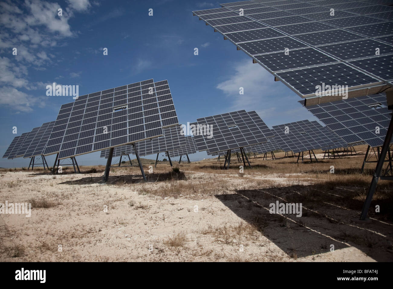 Solar-Panels Südspanien Stockfoto