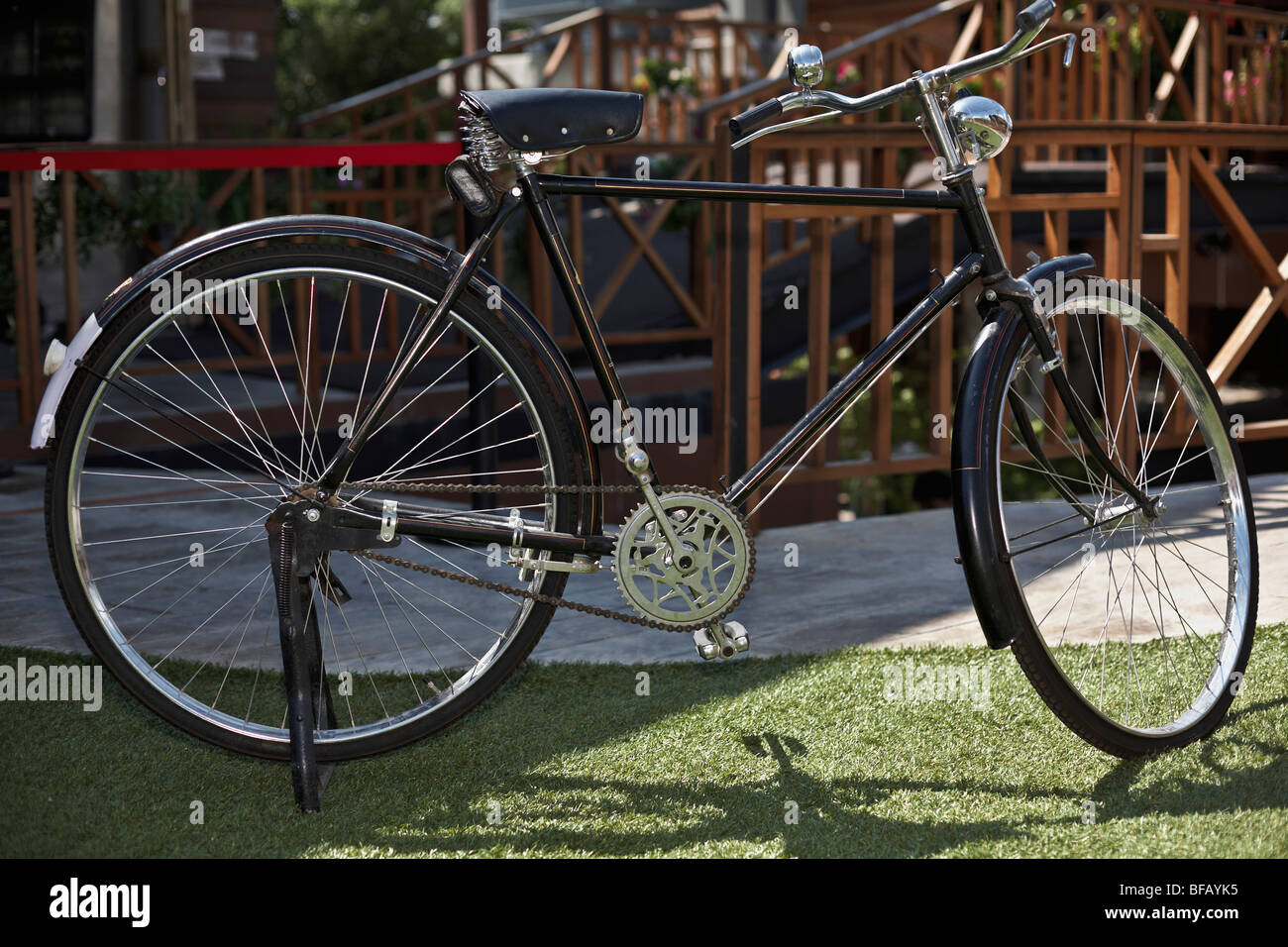 Oldtimer Fahrrad 1960er Rudge auf einer Heritage Ausstellung ausgestellt. Thailand S. E. Asien Stockfoto