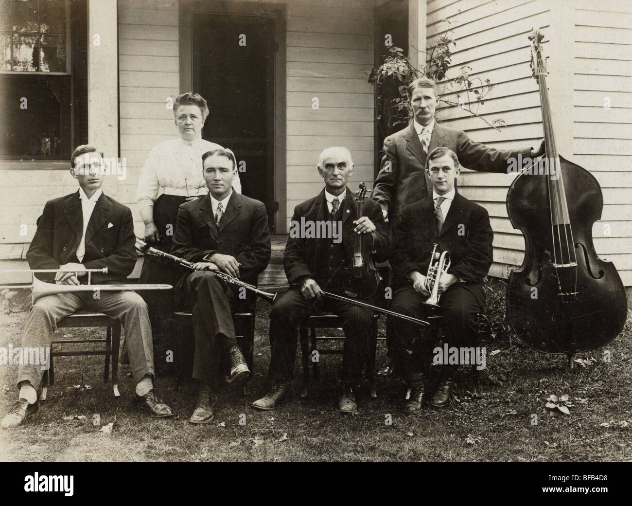 Sechs Person Generic Home Band Stockfoto