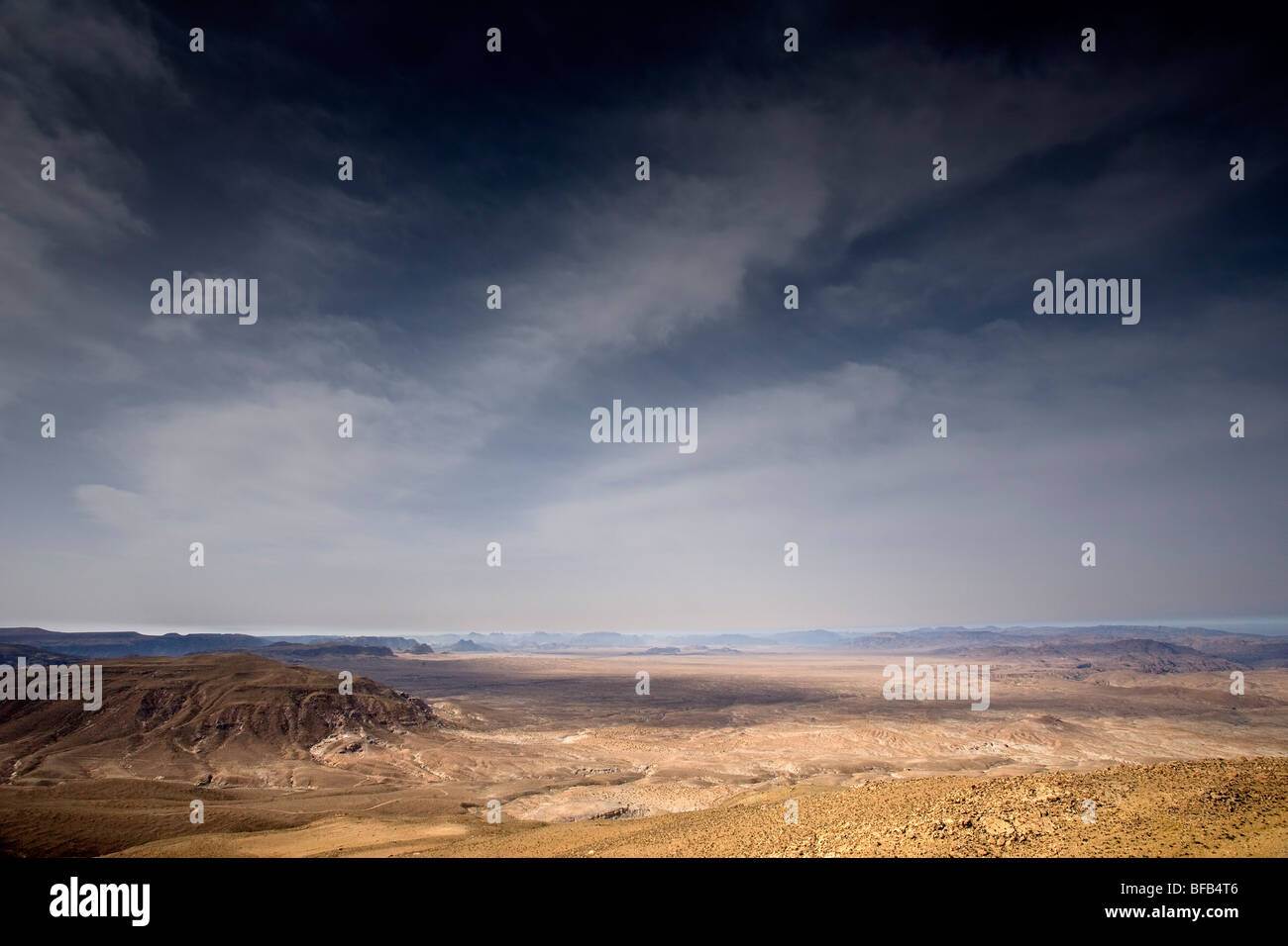 Blick über Wadi Rum, Jordanien Stockfoto
