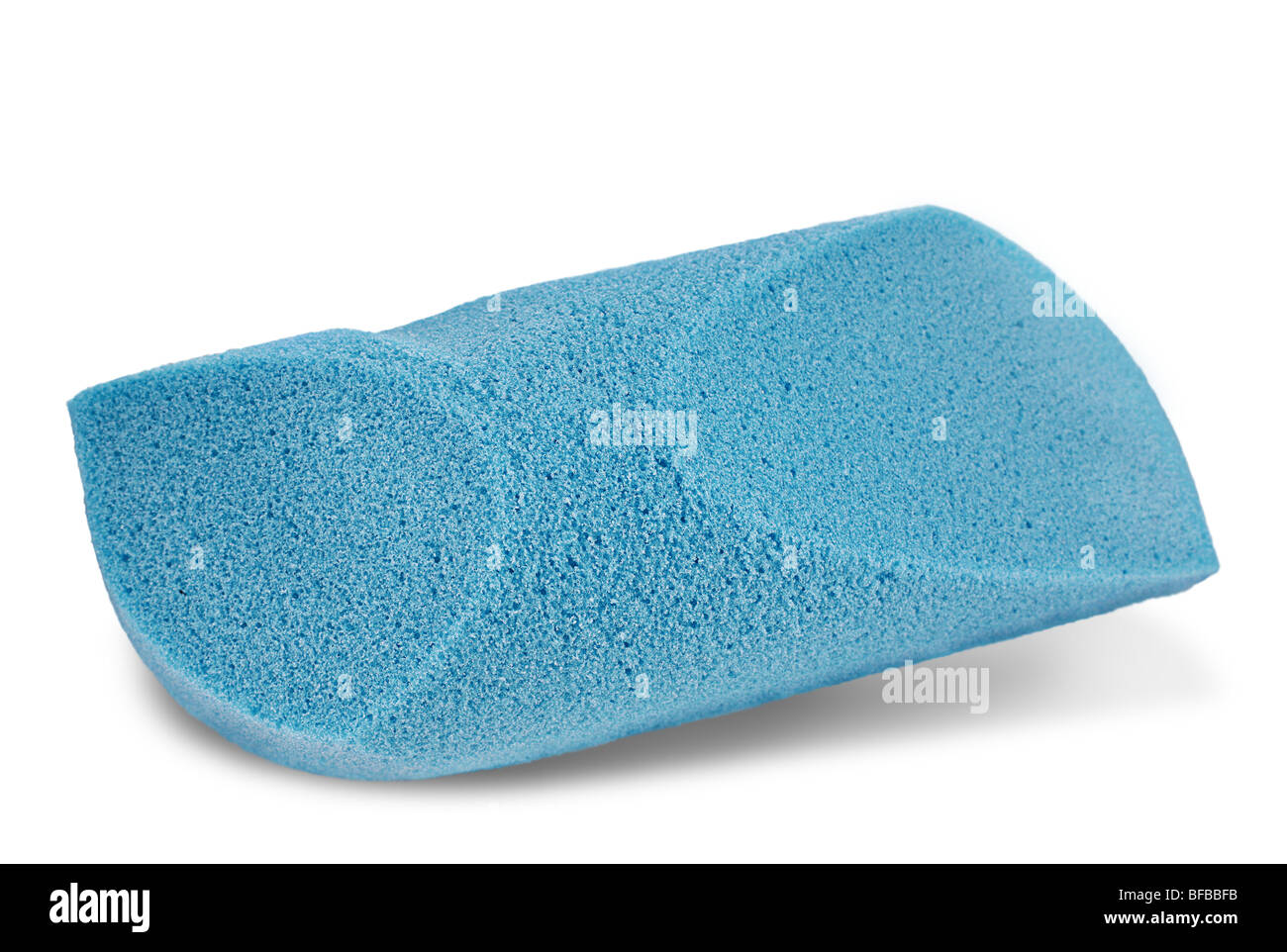 Persönliche Hygiene Zubehör blau Schaber auf weiß Stockfoto