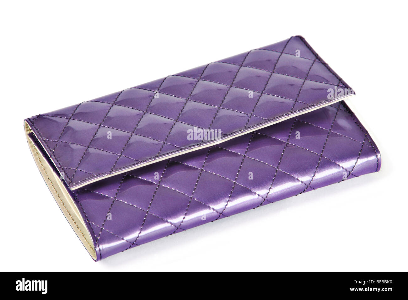 Persönlichen Zubehör Violet Handtasche Frauen Stockfoto
