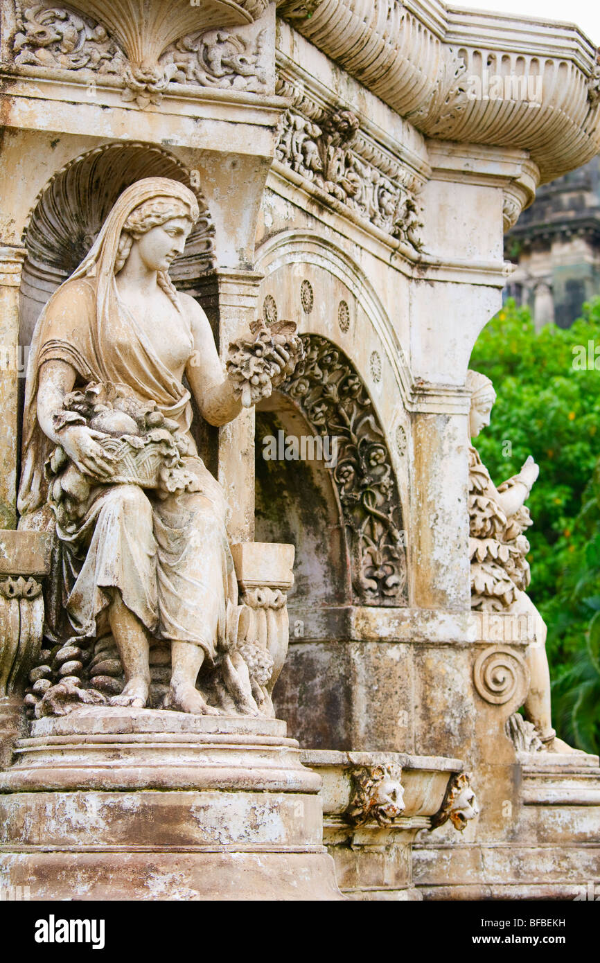 Flora-Brunnen, Mumbai, Indien Stockfoto