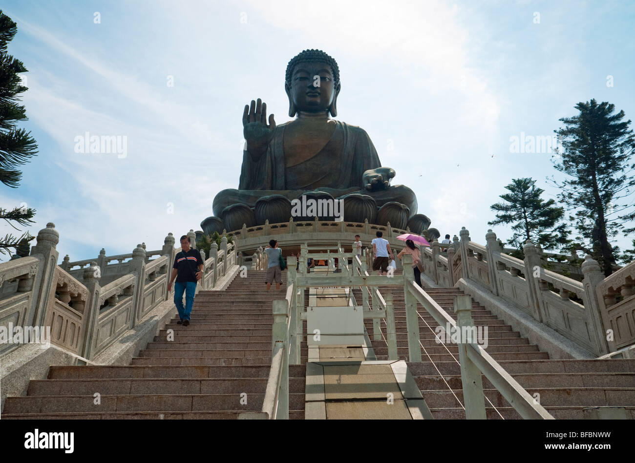 Tian Tan Big Buddha, Lantau Island, Hongkong Stockfoto