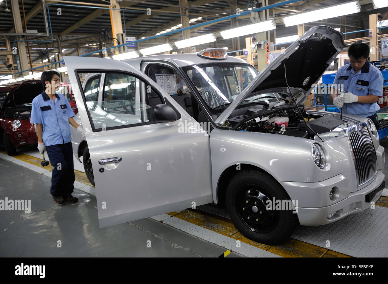 Geely-Fabrik. 29. Oktober 2009 Stockfoto