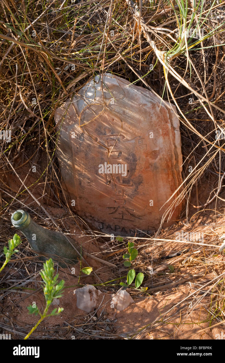 Das einsame Grab des japanischen Perle Taucher in der Nähe von Broome an der australischen Westküste Stockfoto