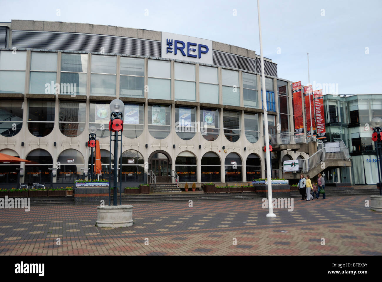 Das Repertoire-Theater (REP), Centenary Square, Birmingham, West Midlands, England Stockfoto