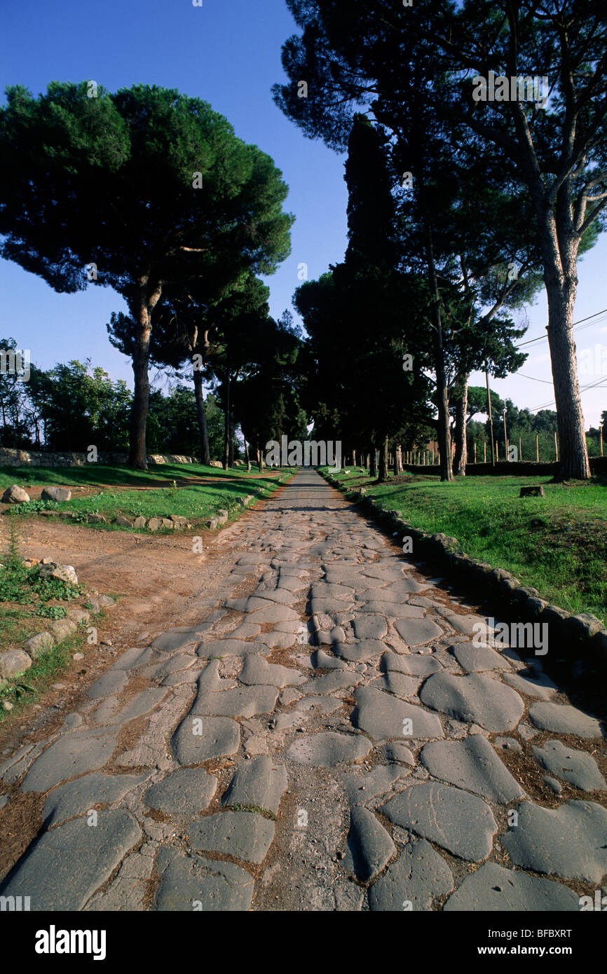 Italien, Rom, Via Appia Antica, alte Via Appia, alte römerstraße Stockfoto