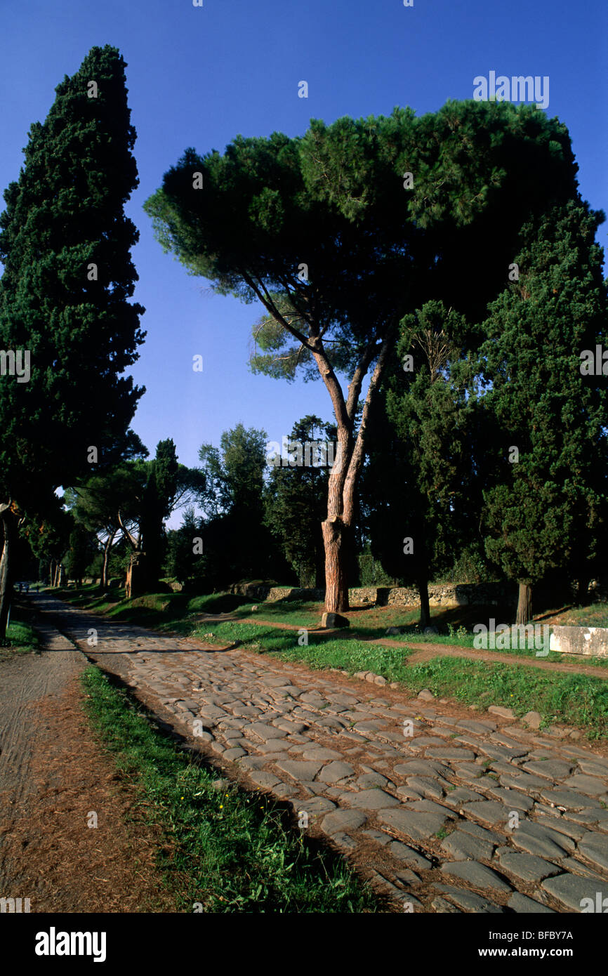 Italien, Rom, via Appia Antica, die alte Via Appia, Römerstraße Stockfoto