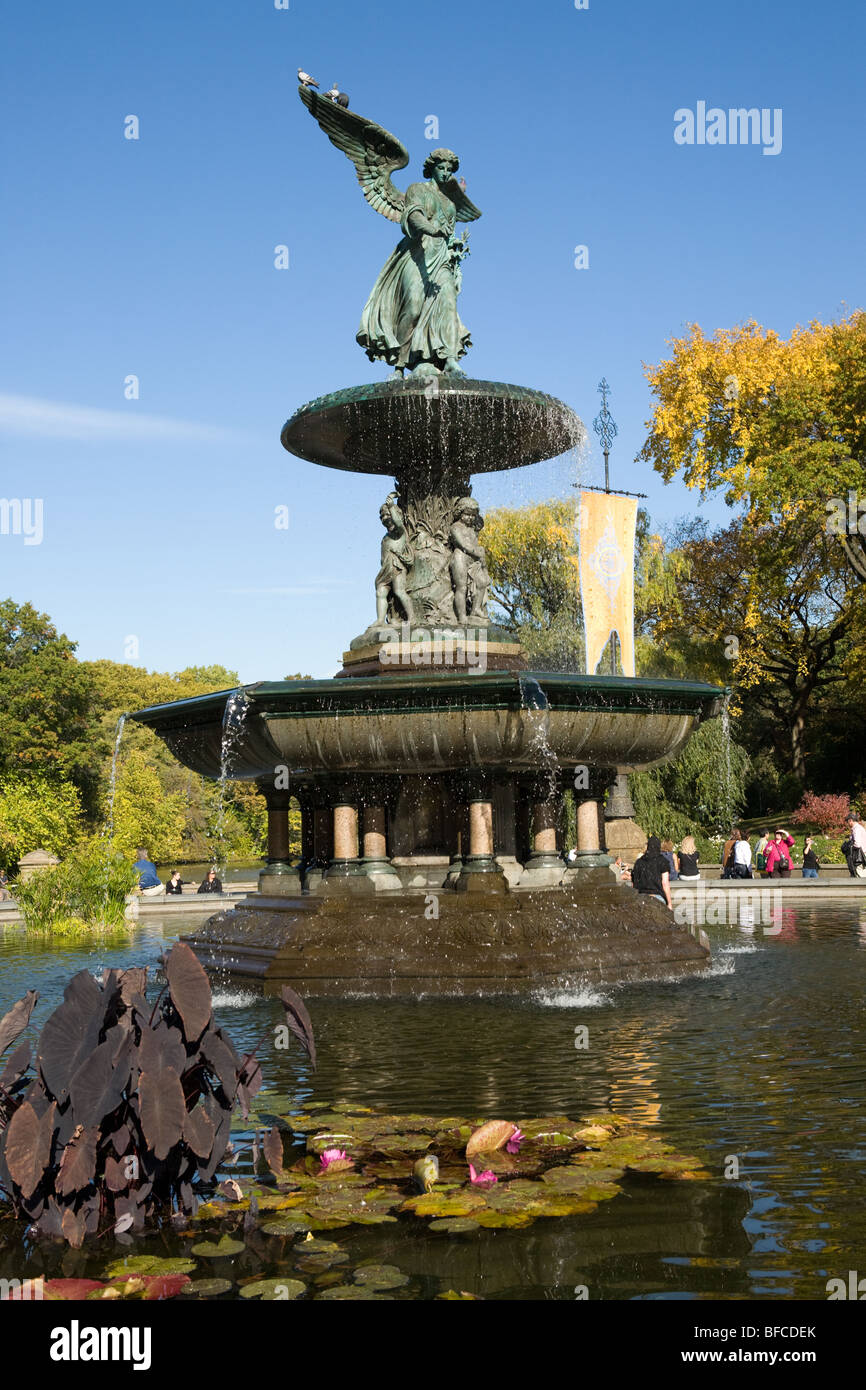 Bethesda Fountain, Central Park, New York City Stockfoto