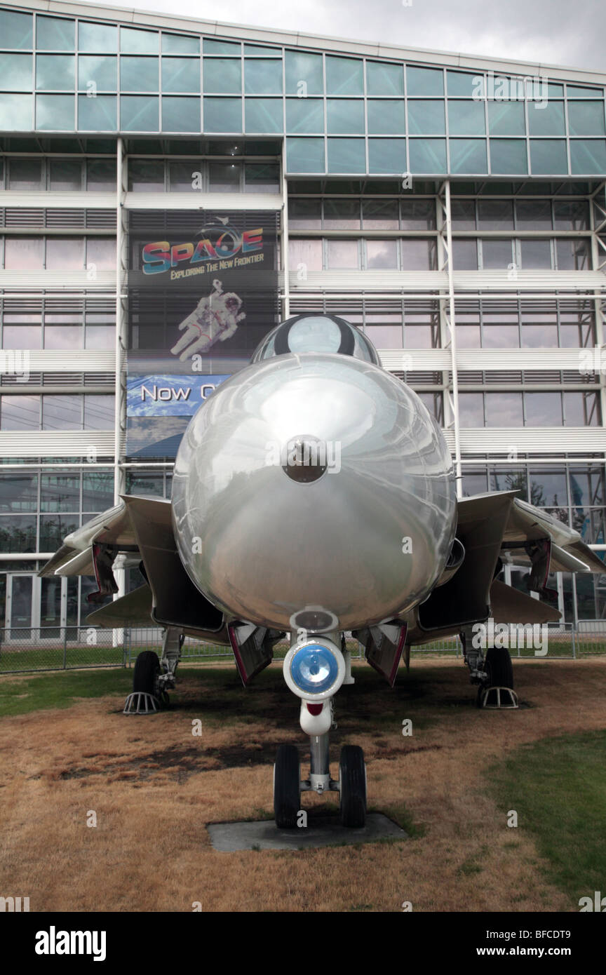 Grumman F-14A Tomcat statisch Sackler Museum of Flight, Seattle, Washington, USA Stockfoto