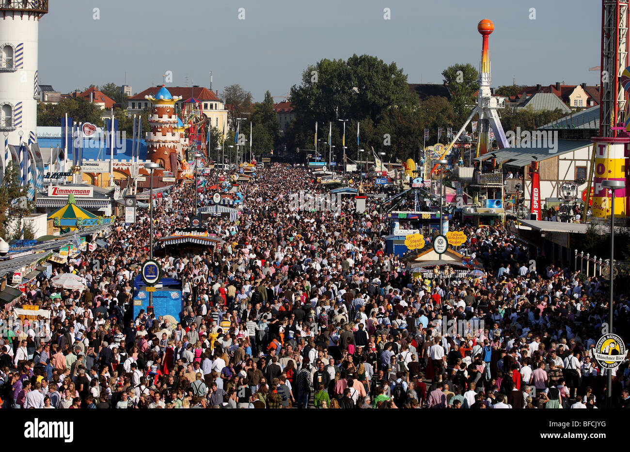 Oktoberfest, Oktoberfest, Theresienwiese, München, Bayern, Deutschland, Europa Stockfoto