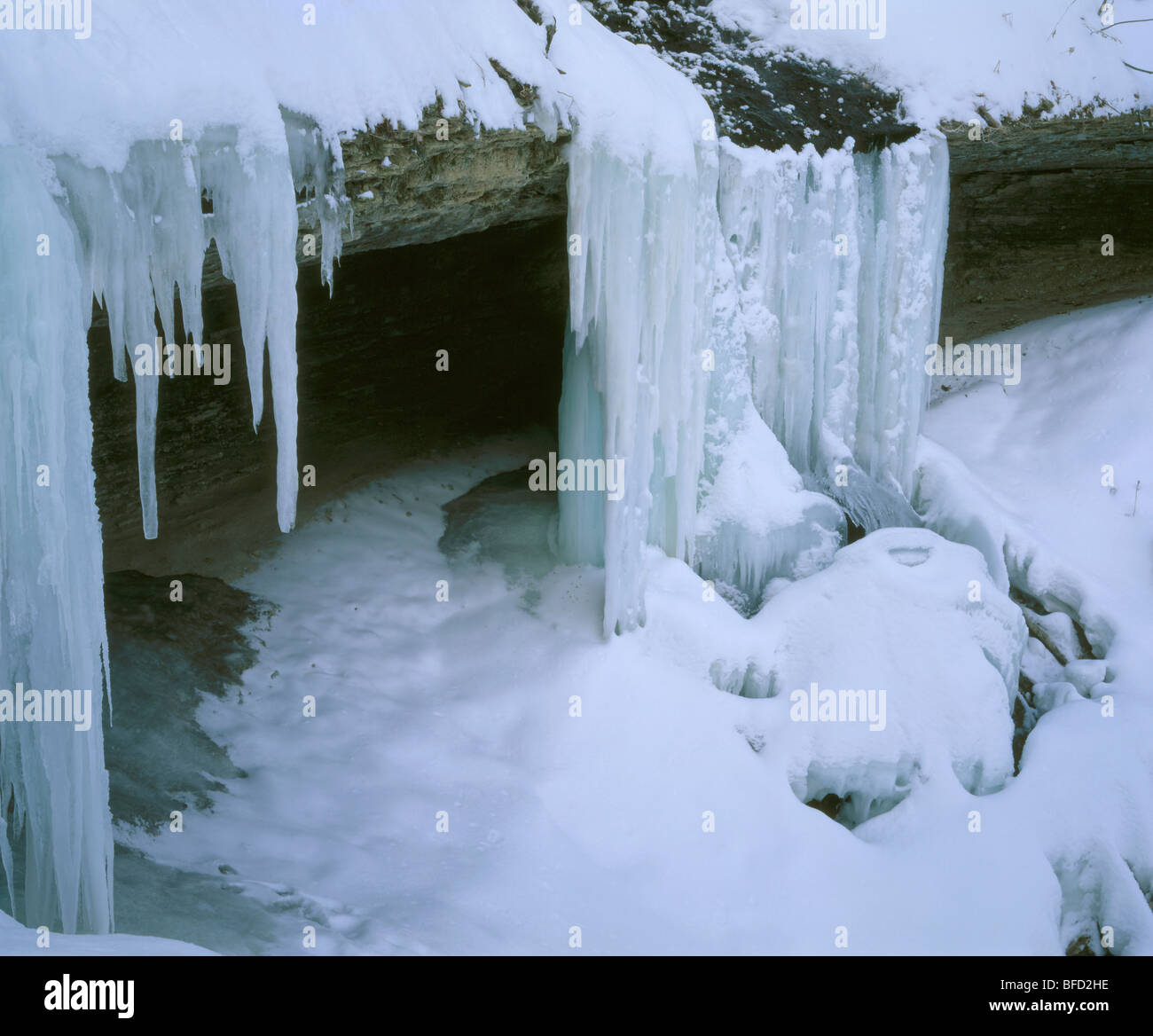 Bridal Veil Falls, Pikes Peak State Park, Iowa Stockfoto