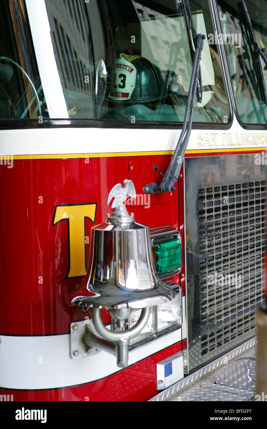 San Francisco-Feuerwehrauto Stockfoto